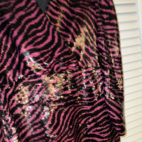 Michael Kors Pink and Black Zebra Print Dress - Picture 4 of 4